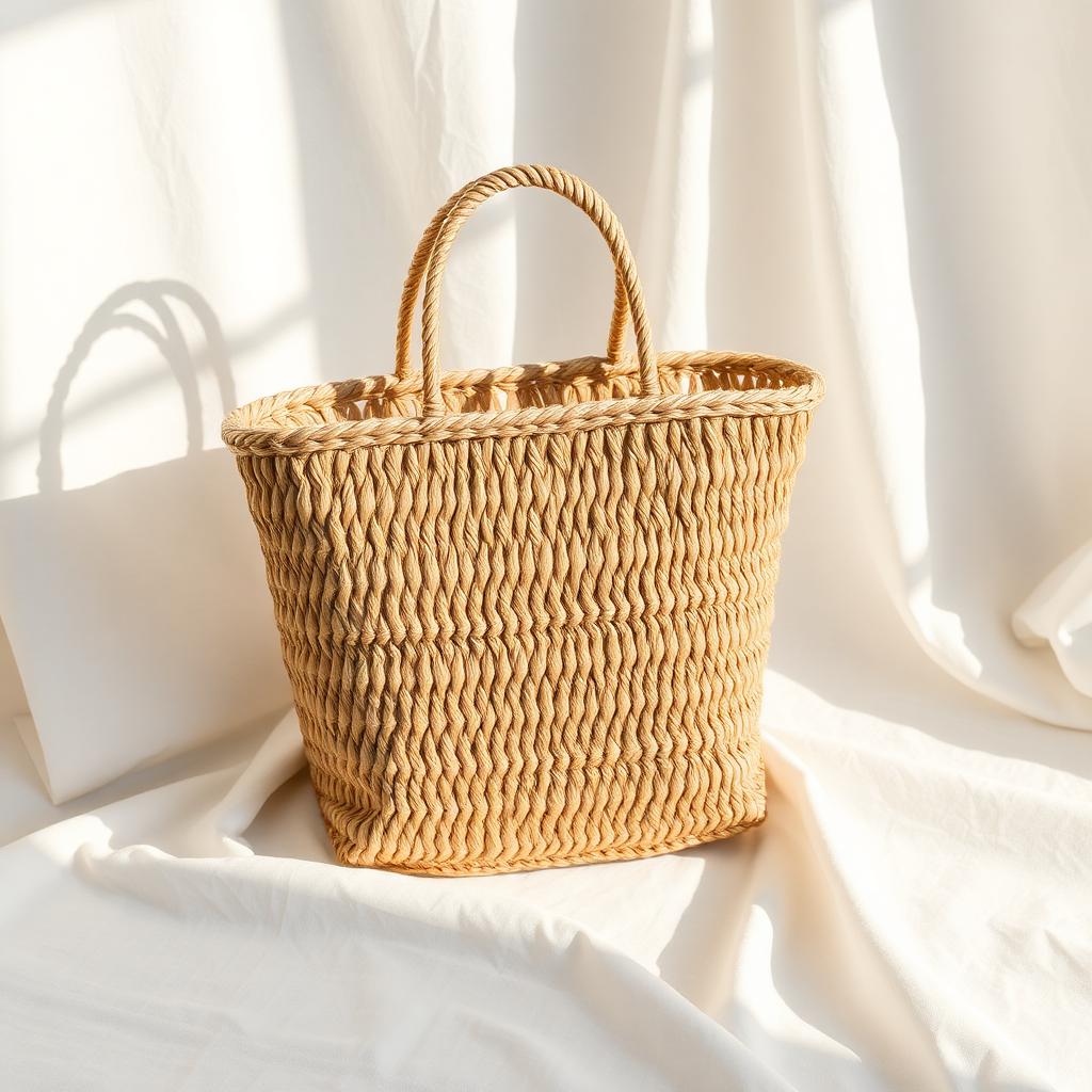 Woven Straw Tote